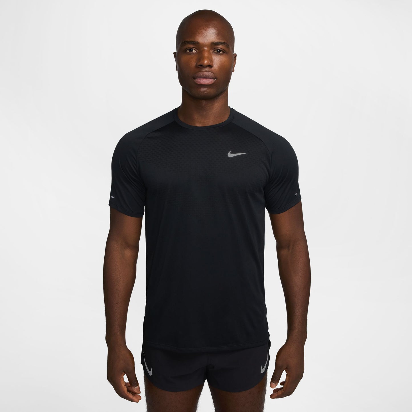 Nike Stride Hardloopshirt Heren - zwart