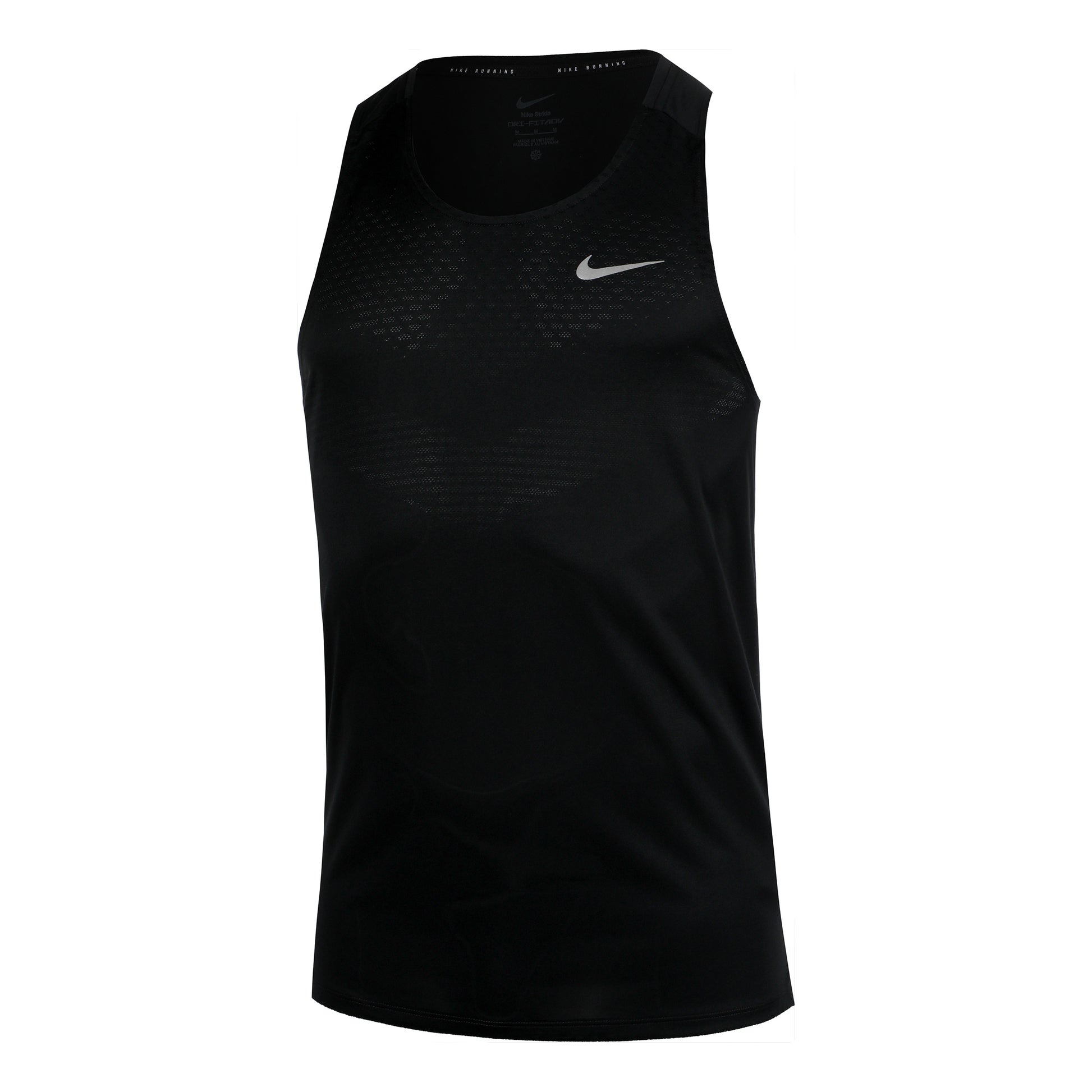 Nike Stride Hardloopshirt Heren - zwart