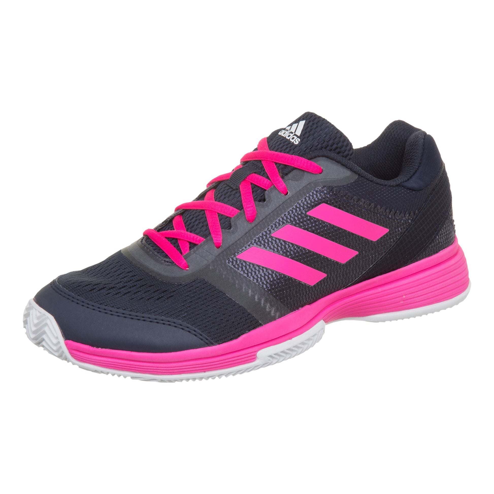 adidas Barricade Club Gravelschoen Dames - donkerblauw, roze
