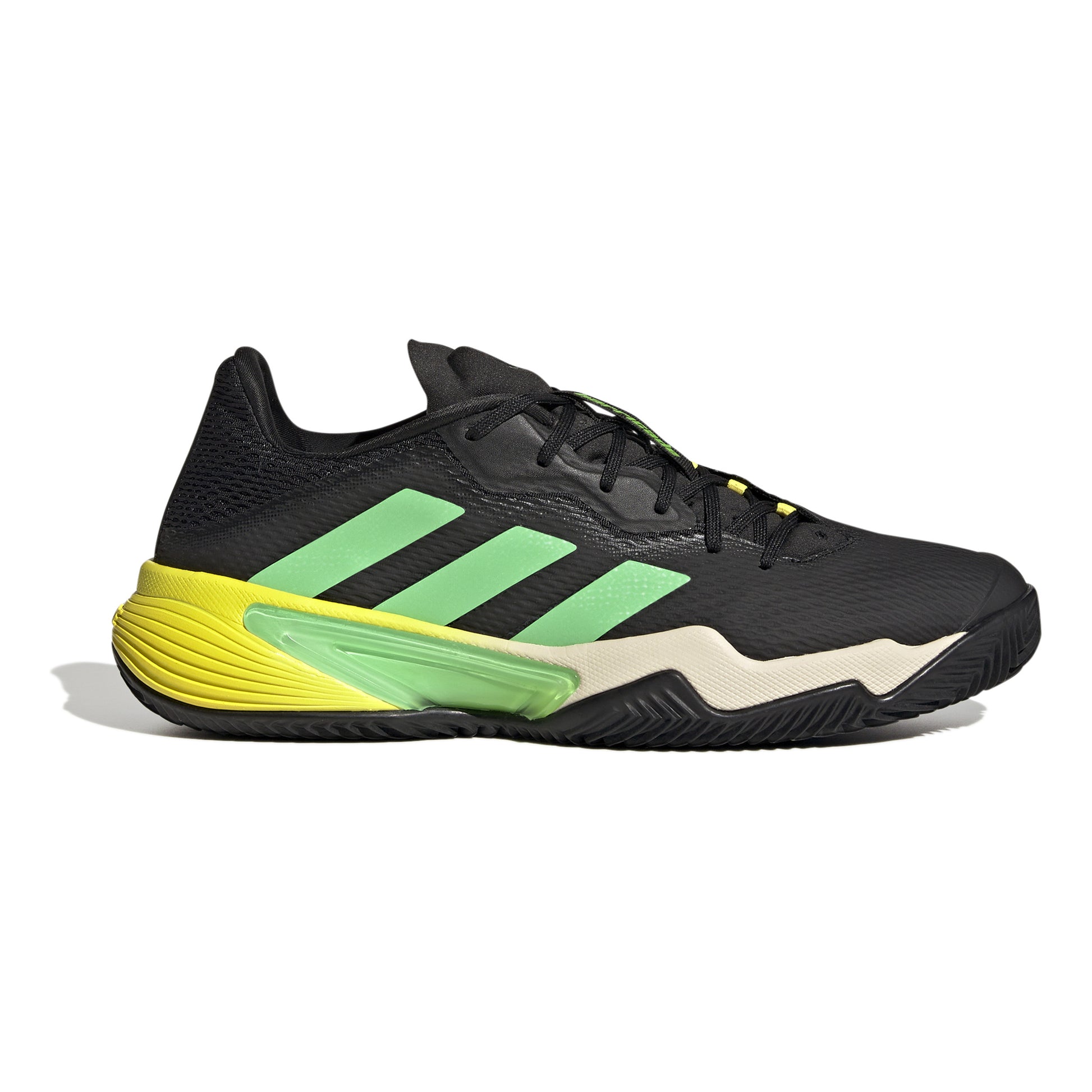 adidas Barricade Gravelschoen Heren - zwart, groen