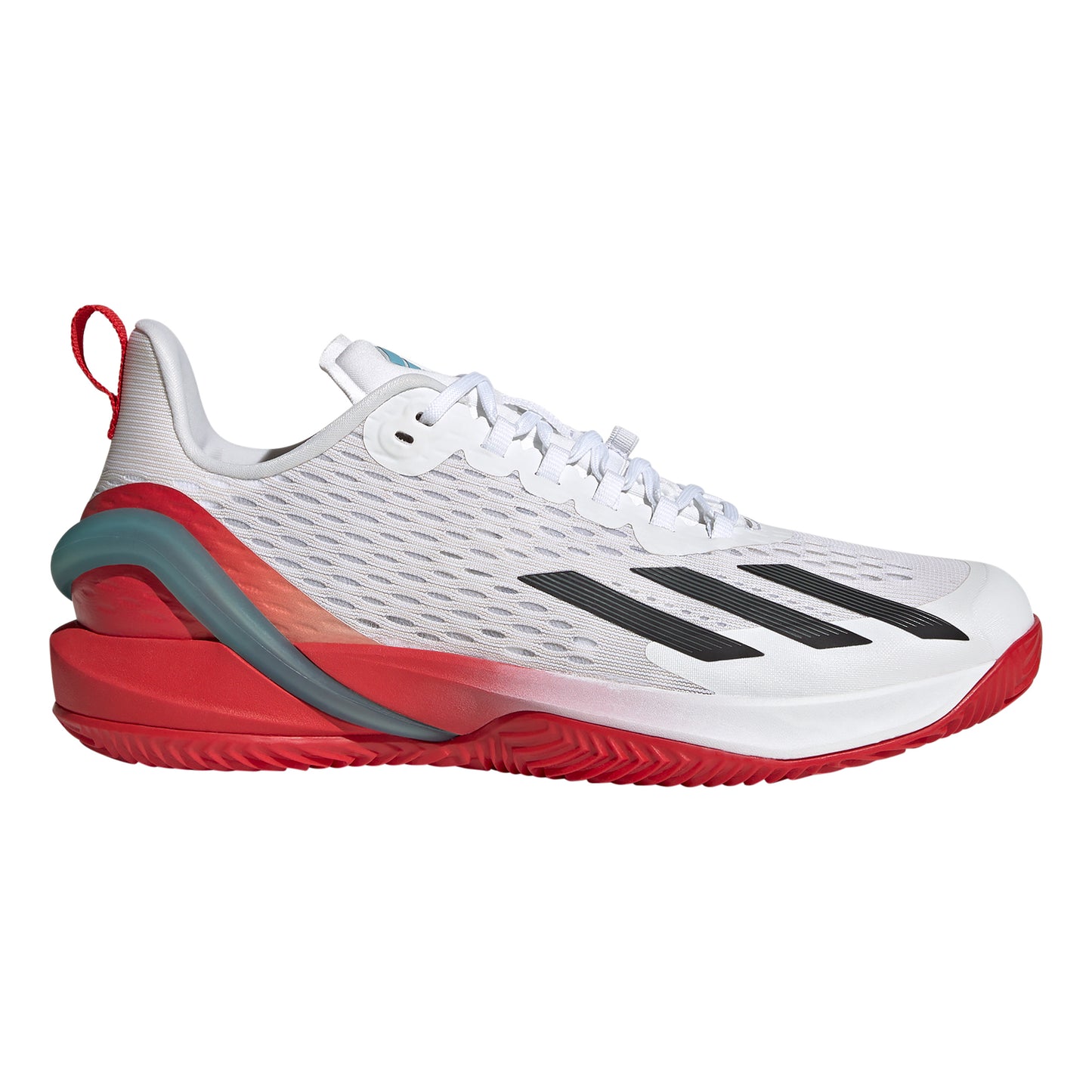 adidas Adizero Cybersonic Gravelschoen Heren - wit, oranje