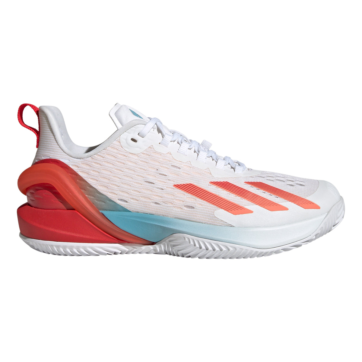 adidas adizero Cybersonic Gravelschoen Dames - wit, oranje