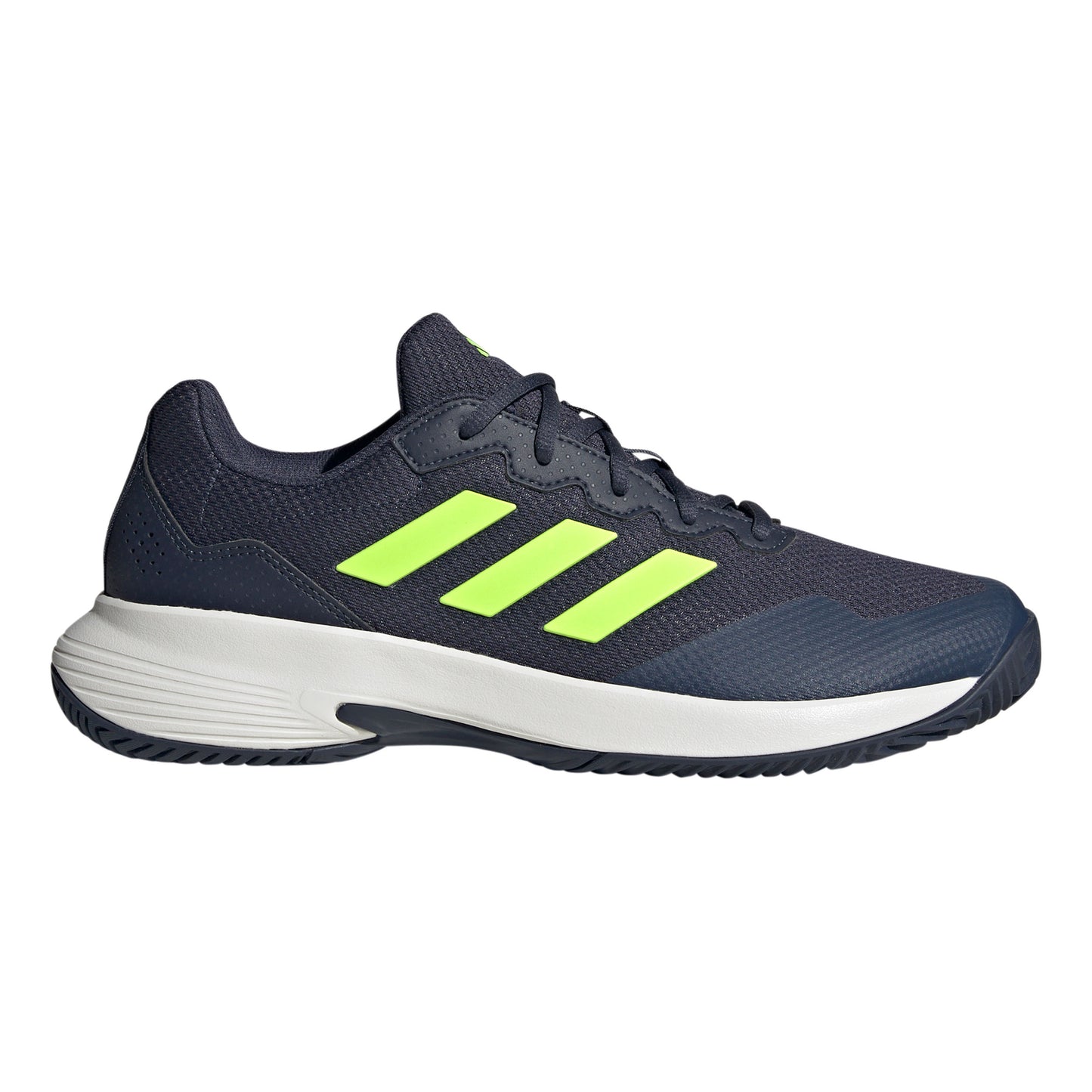 adidas Gamecourt 2 Allcourt schoen Heren - donkerblauw, neongroen