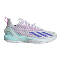 Adizero Cybersonic Allcourt schoen Dames - lichtgrijs, mint