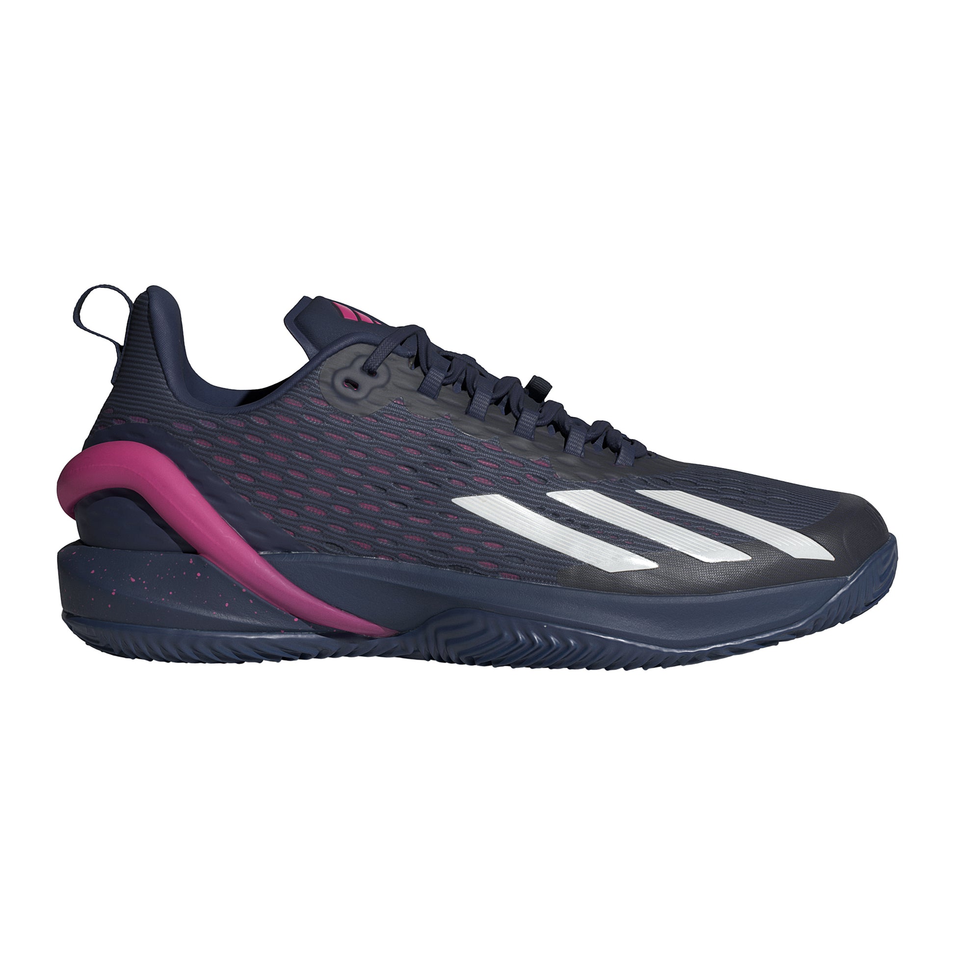 adidas Adizero Cybersonic Gravelschoen Heren - donkerblauw, wit