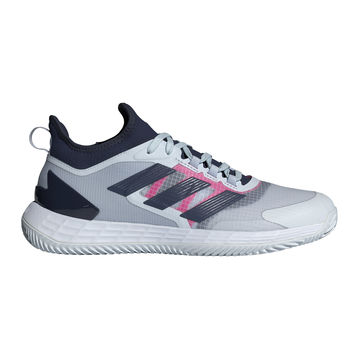 adidas adizero Ubersonic 4.1 Gravelschoen Heren - lichtgrijs, donkerblauw