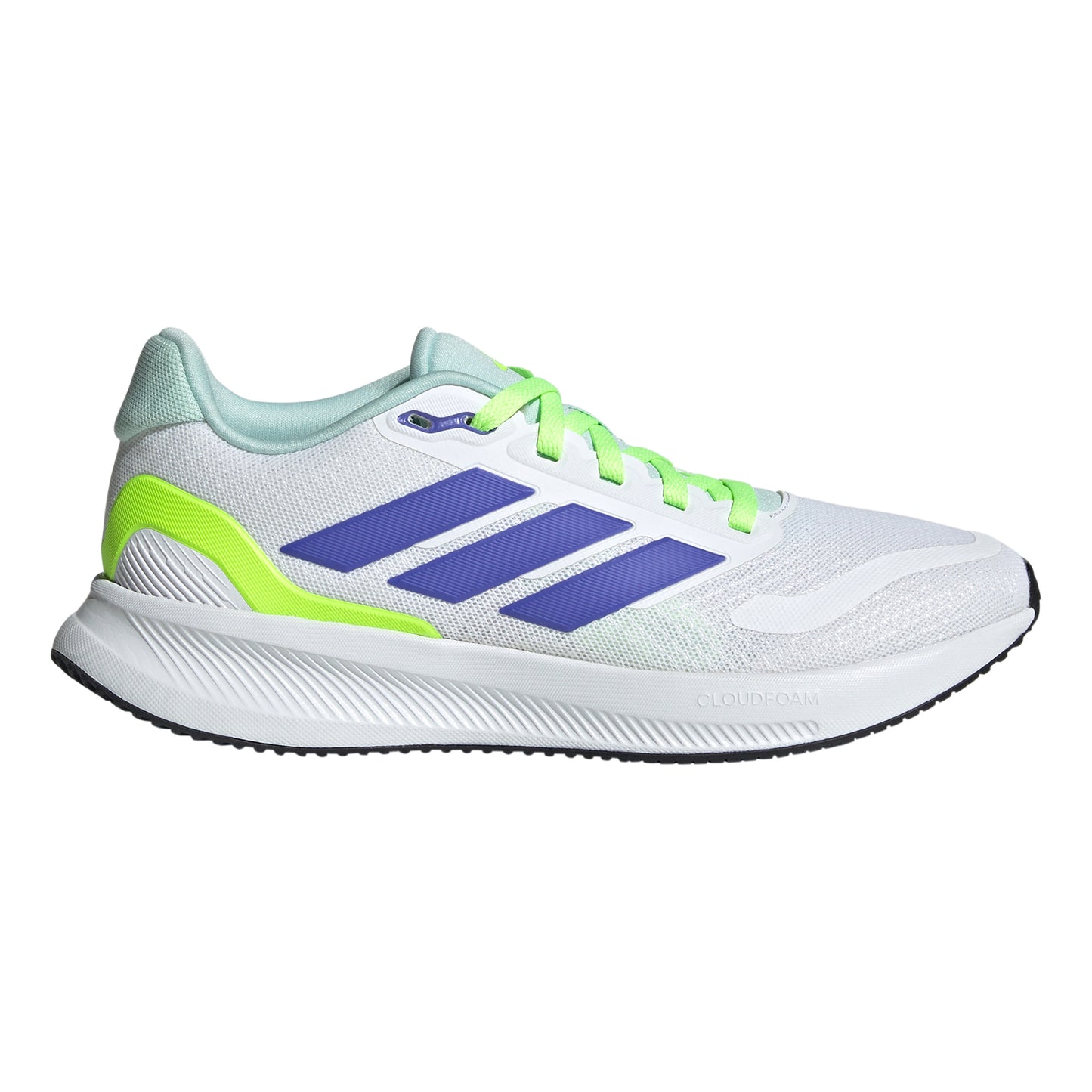 adidas Runfalcon 5 Neutrale schoen Kinderen - wit, neongeel