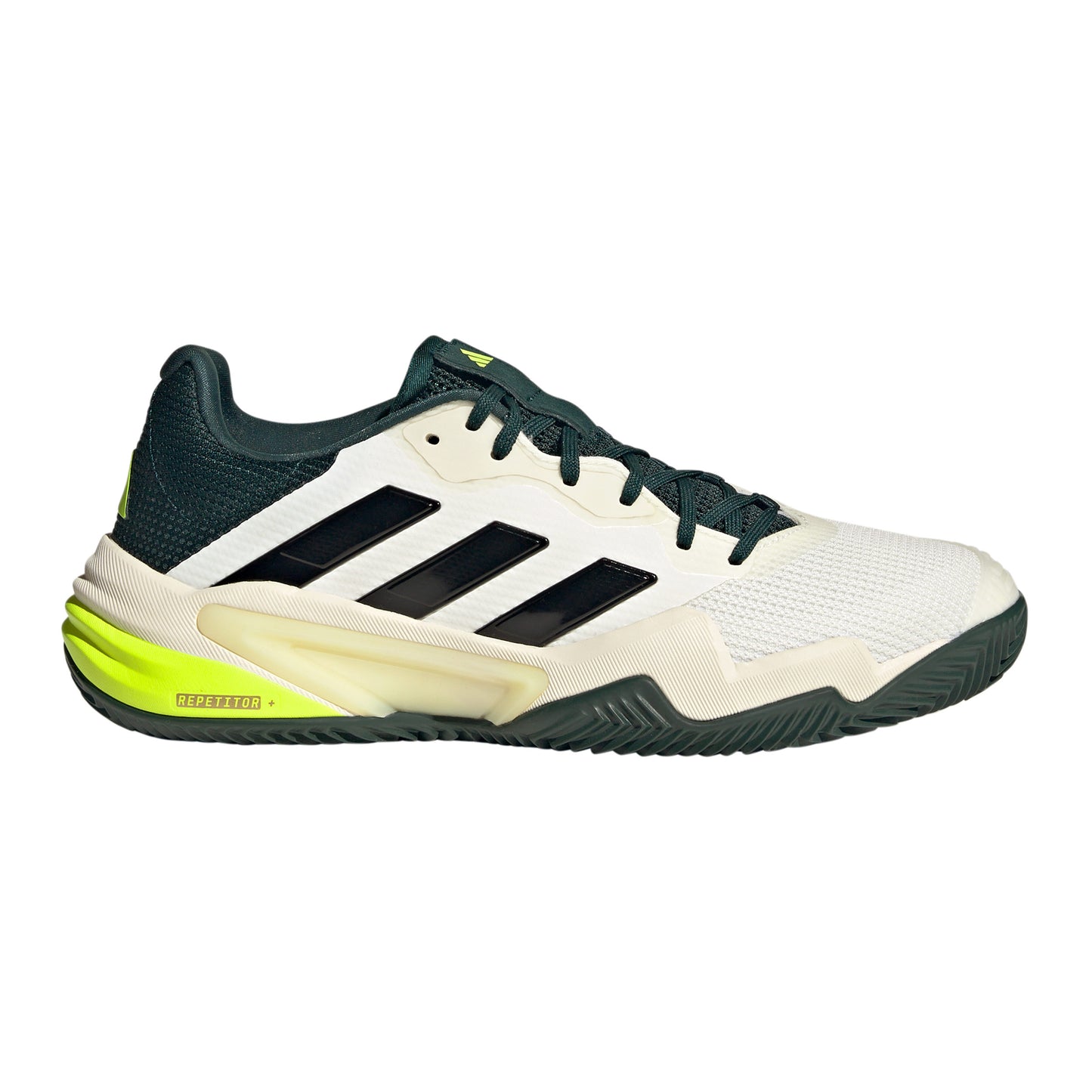 adidas Barricade 13 Gravelschoen Heren - crème, donkergroen