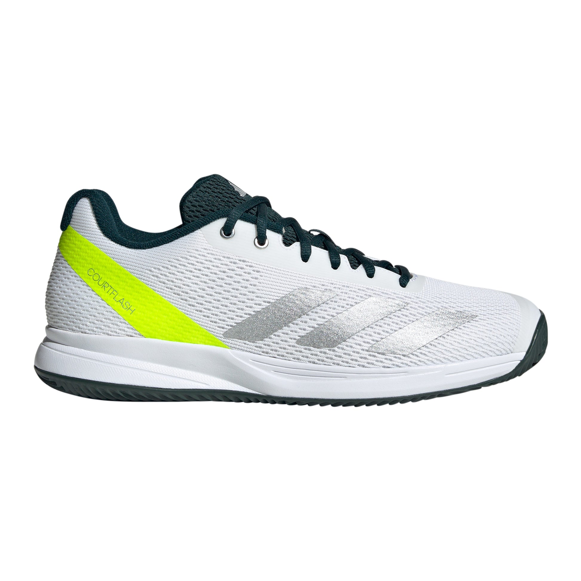 adidas Courtflash Speed 2 Allcourt schoen Heren - wit, neongeel