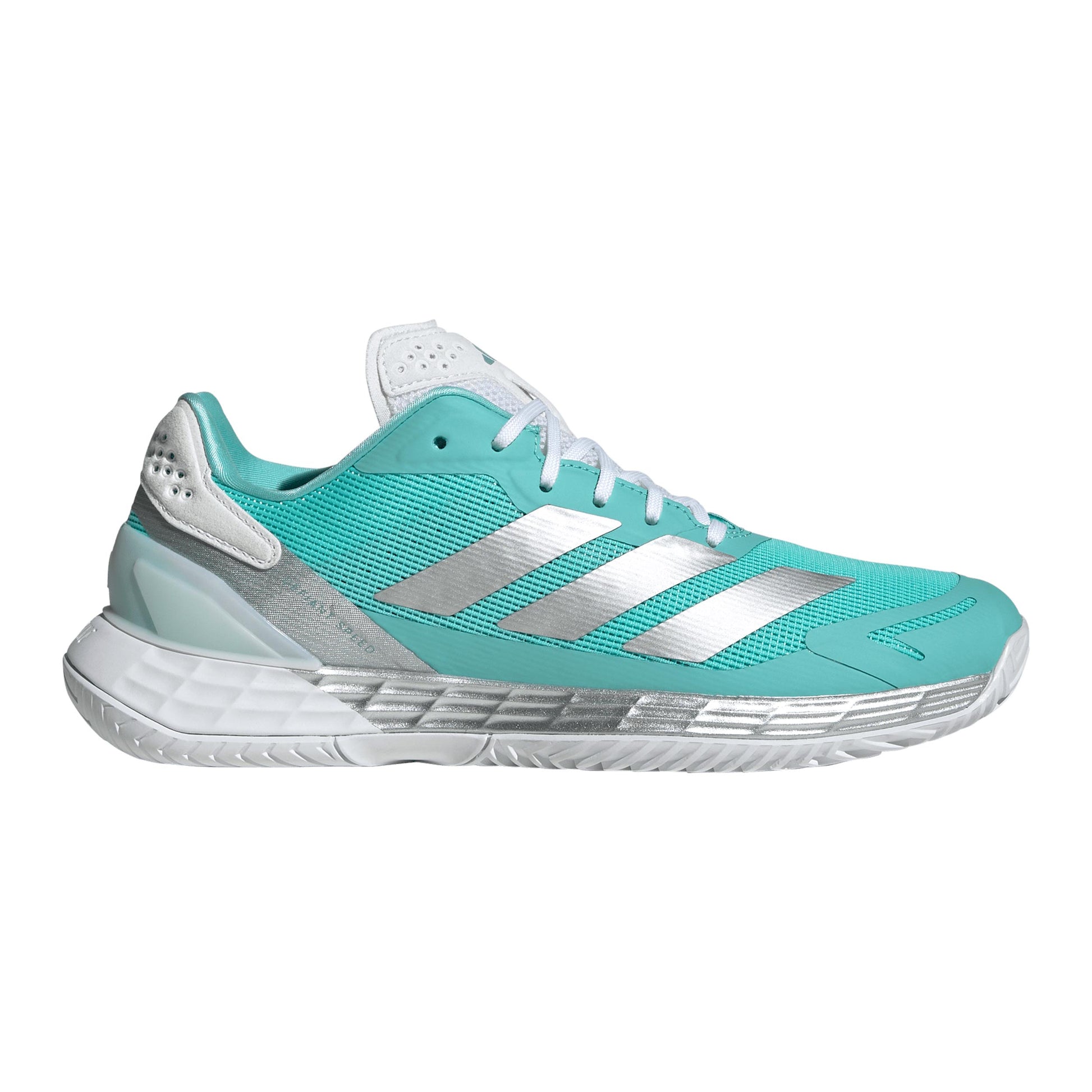 adidas Defiant Speed 2 Allcourt schoen Dames - turkoois, zilver