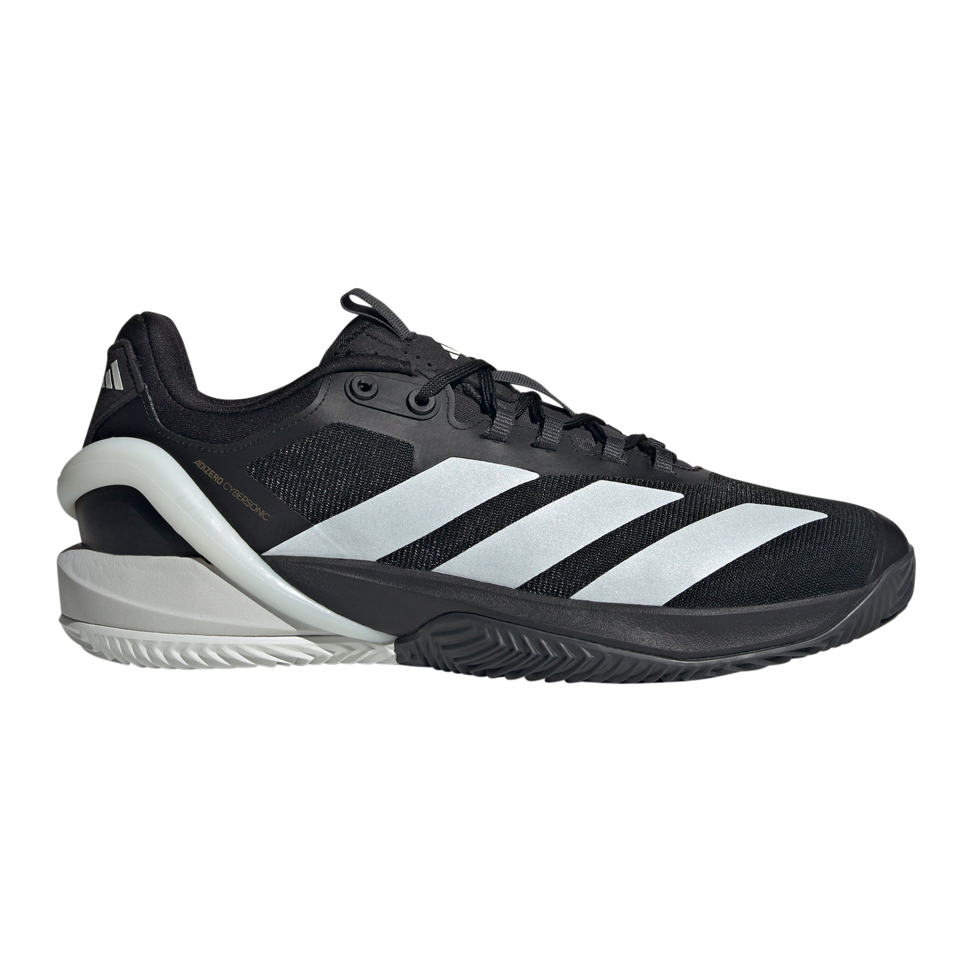 adidas Adizero Cybersonic Gravelschoen Heren - zwart, zilver