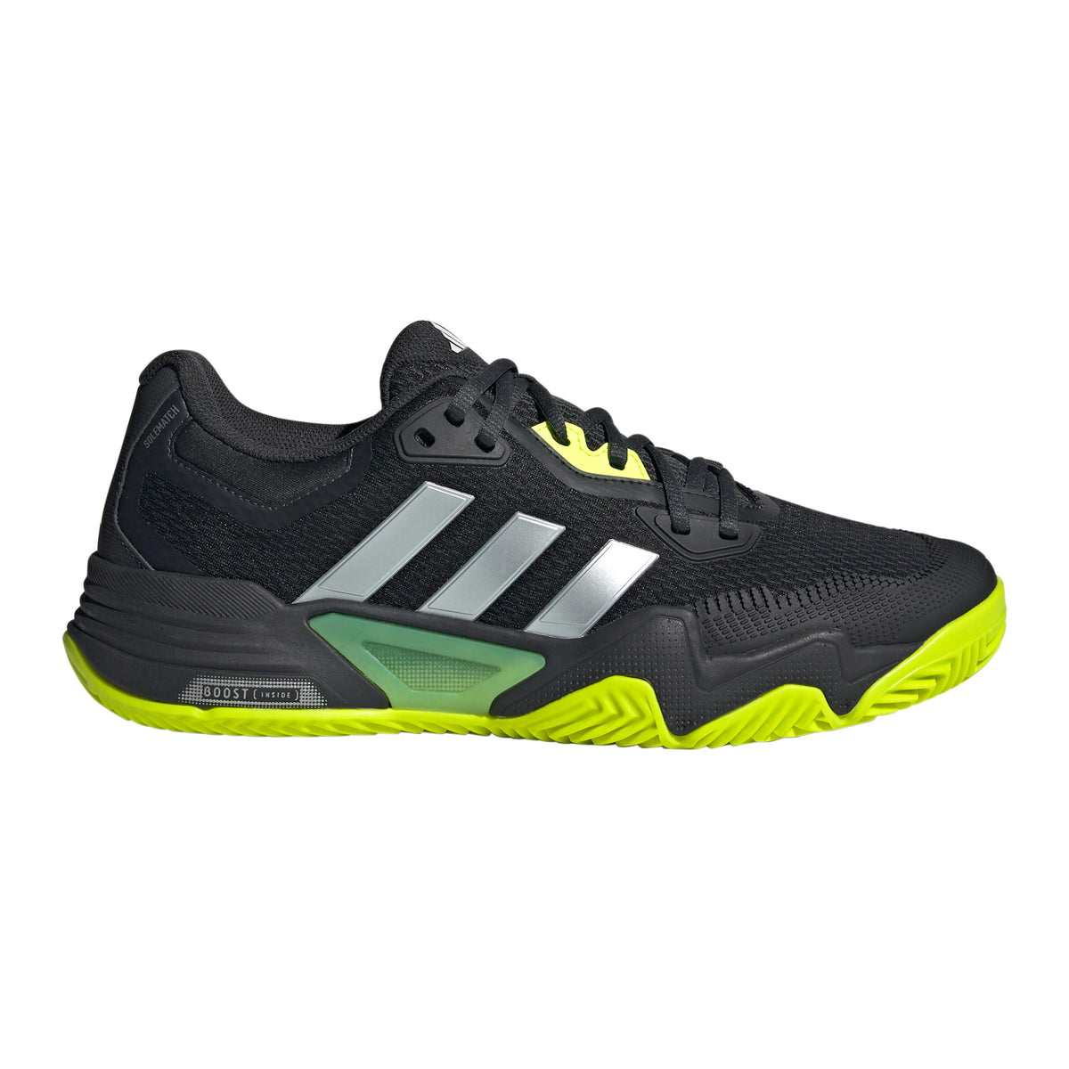 adidas Solematch Control 2 Gravelschoen Heren - zwart, limoen