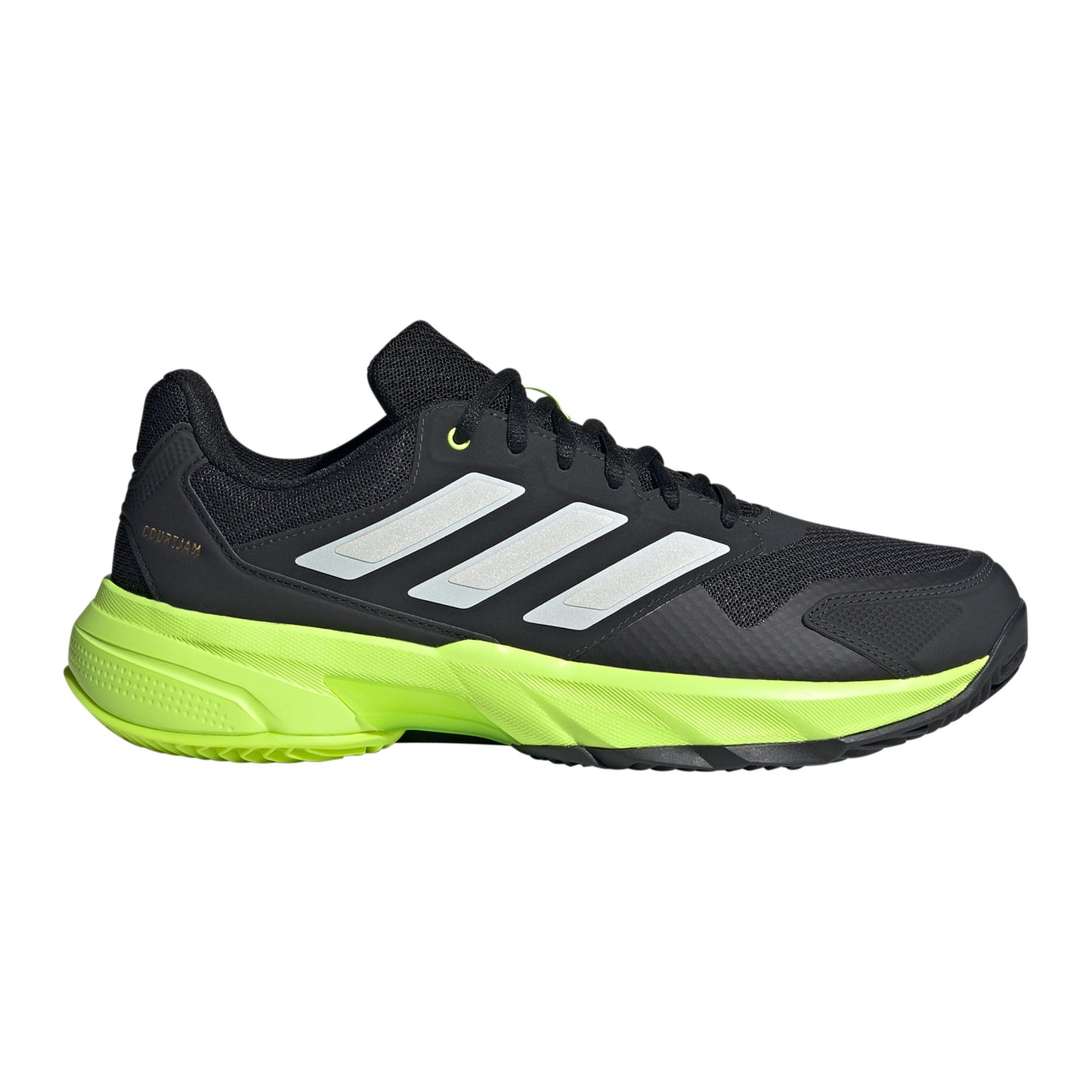 adidas CourtJam Control 3 Allcourt schoen Heren - zwart, limoen