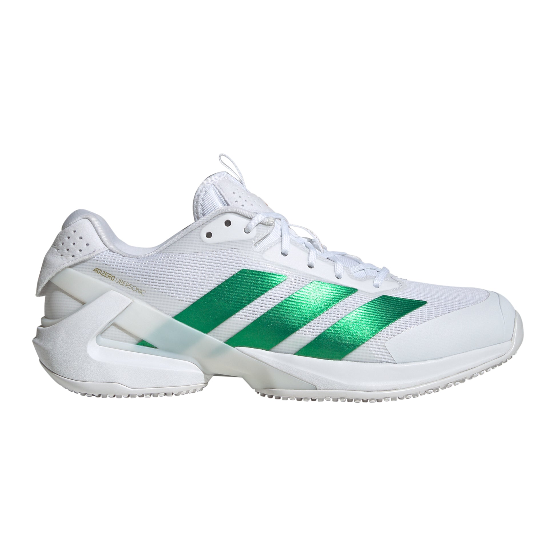 adidas adizero Ubersonic 5 Grasschoen Heren - wit, groen