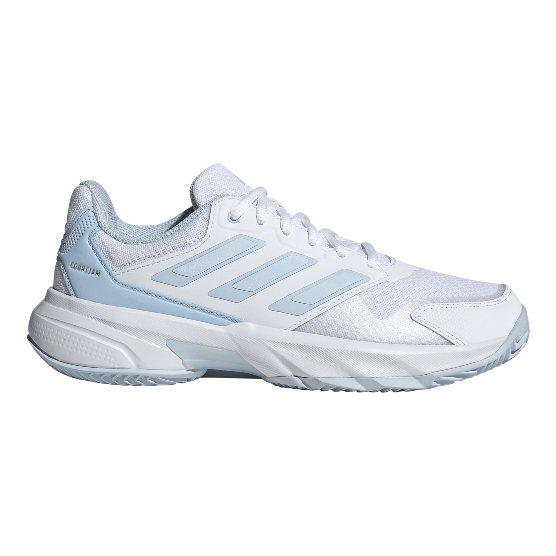 adidas CourtJam Control 3 Gravelschoen Dames - wit, lichtgrijs
