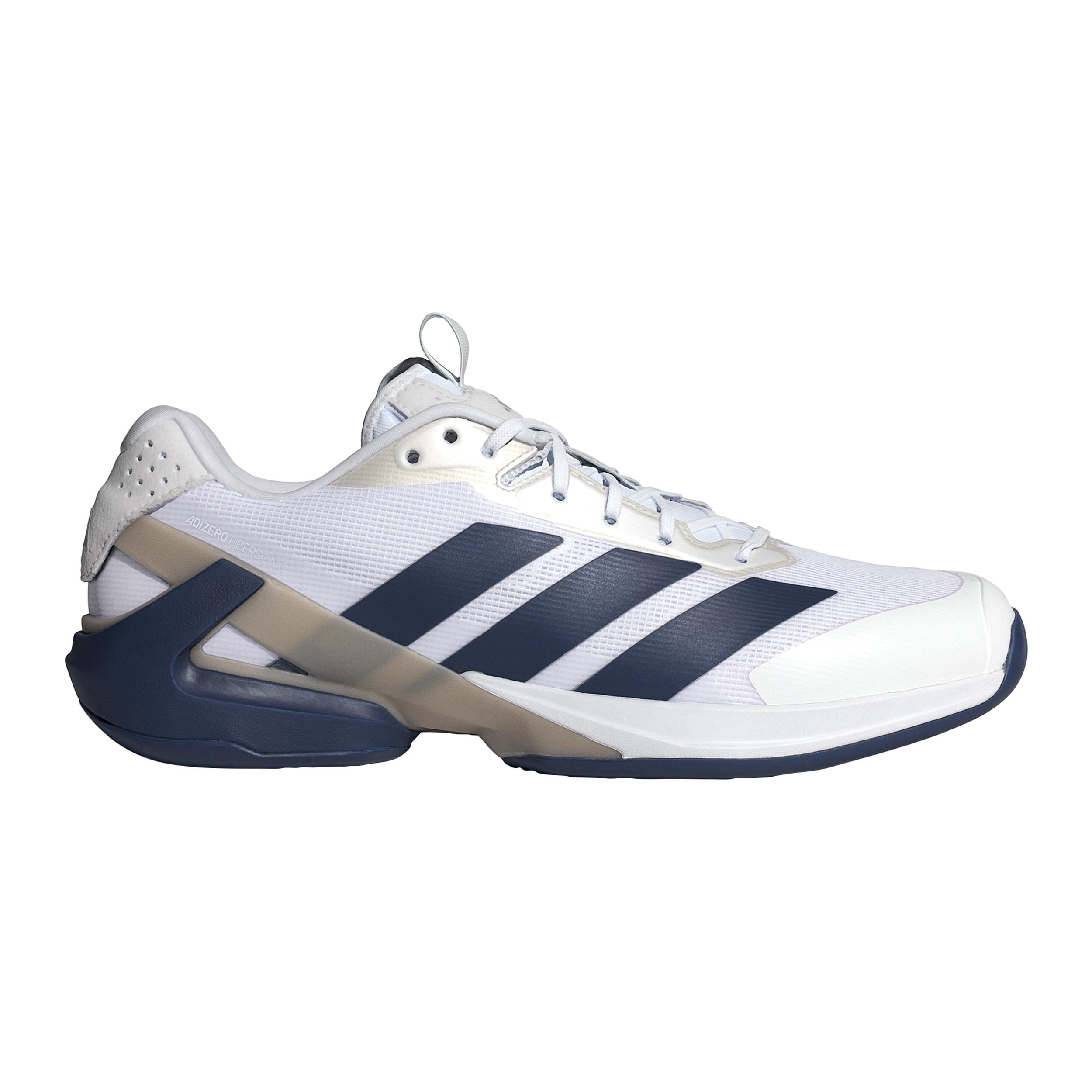 adidas adizero Ubersonic 5  Allcourt schoen Heren - wit, donkerblauw