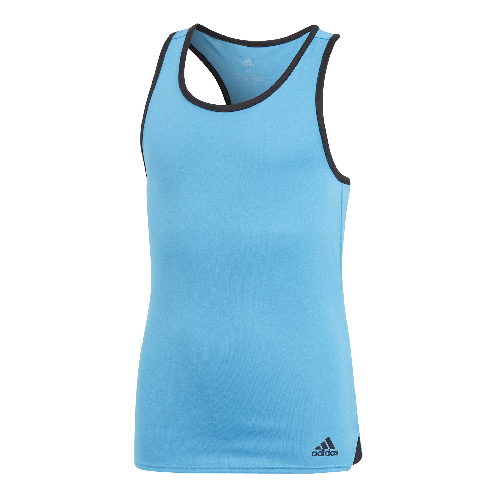 adidas Club Tanktop Meisjes - lichtblauw, zwart