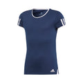 Club T-shirt Meisjes - donkerblauw, wit