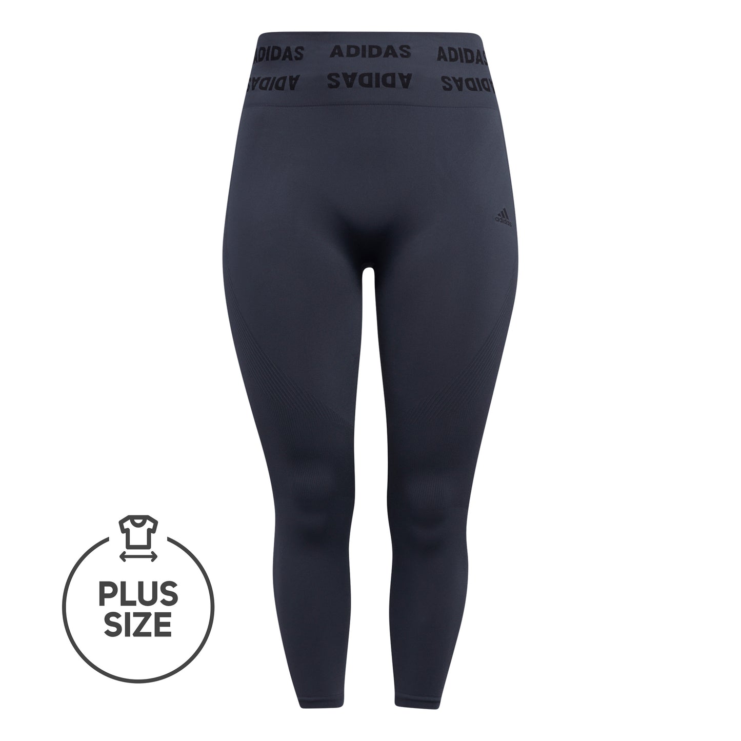 adidas Aeroknit Plus Size Tight Dames - donkergrijs, zwart