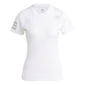 Club T-shirt Dames - wit, zilver