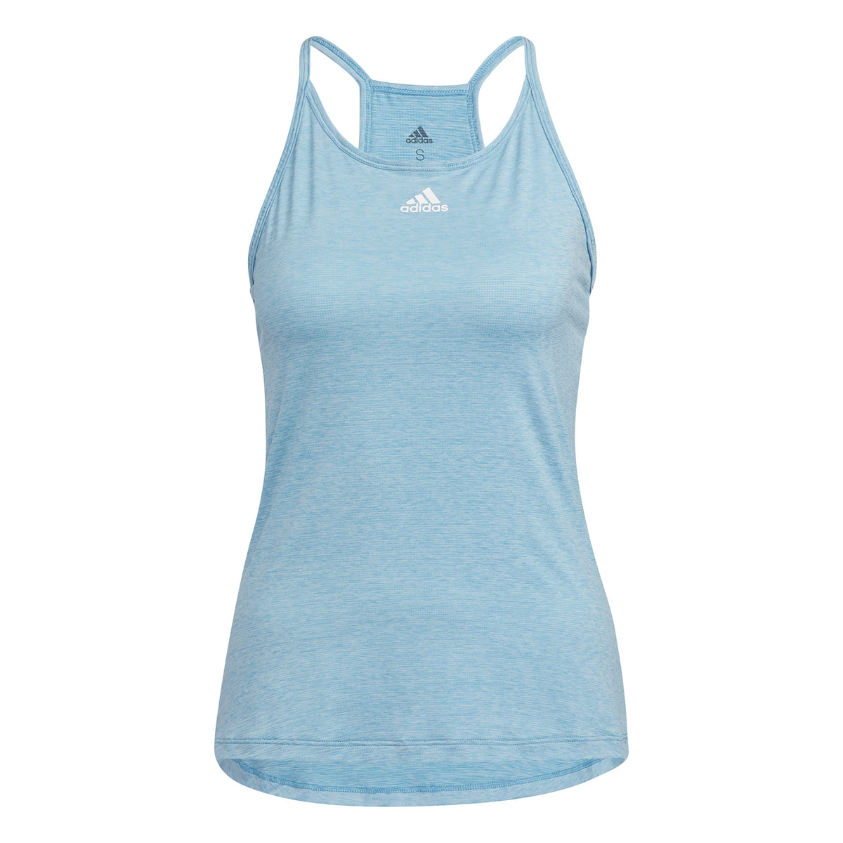 adidas Performance Tanktop Dames - lichtblauw, wit