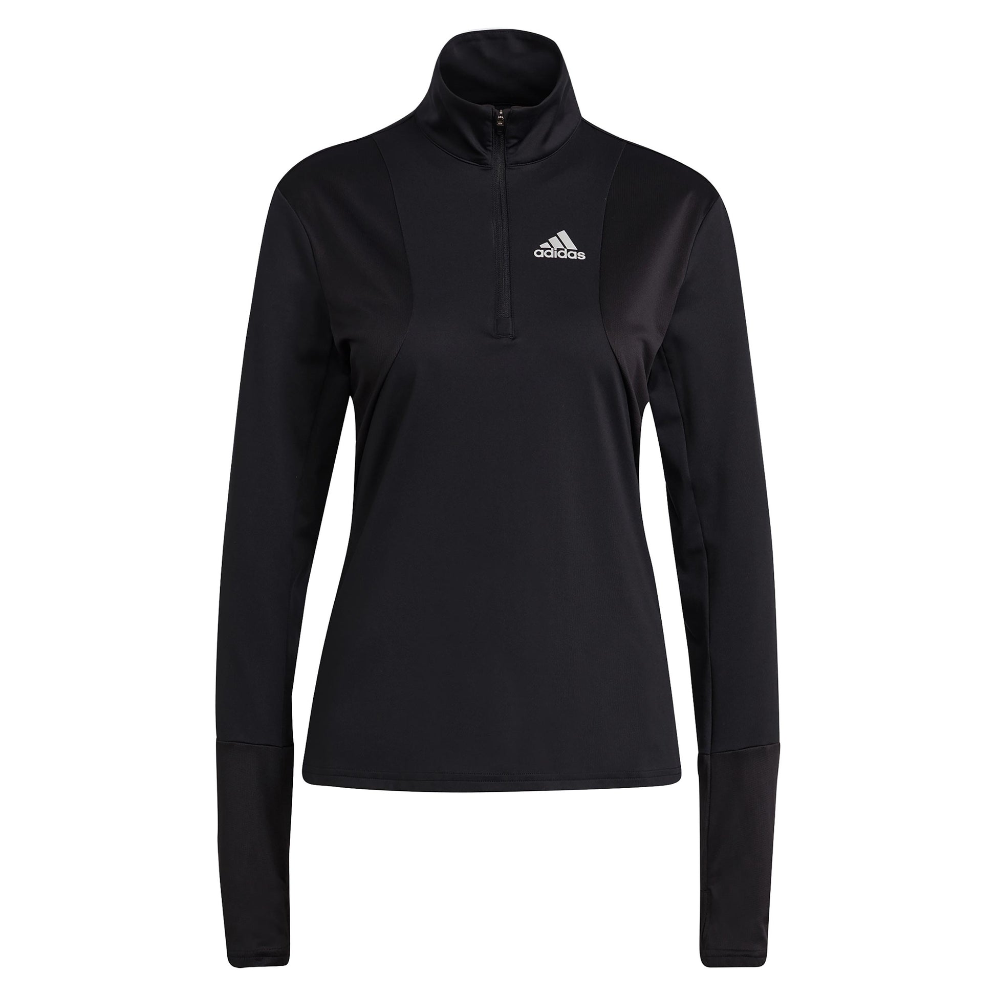 adidas Own The Run Half-Zip Longsleeve Dames - zwart, wit