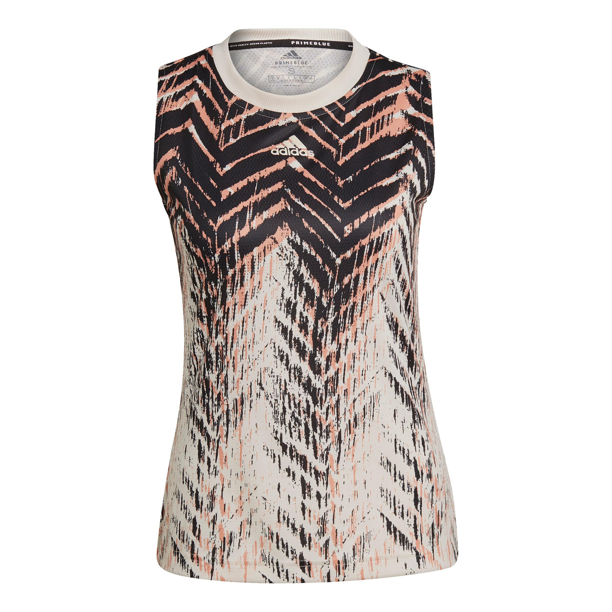 adidas Primeblue Match Tanktop Dames - crème, zwart