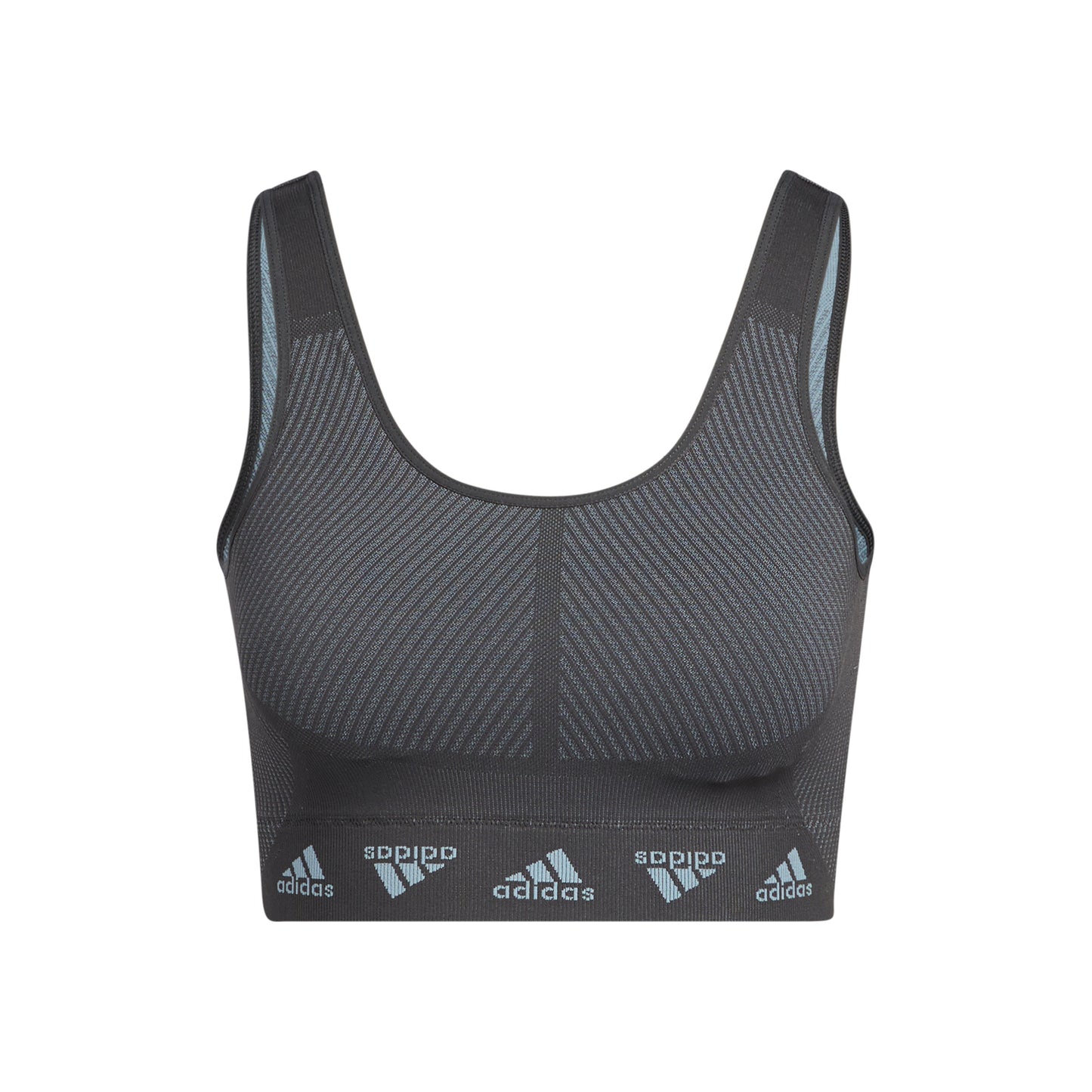 adidas Aeroknit Sport-bh Dames - donkergrijs