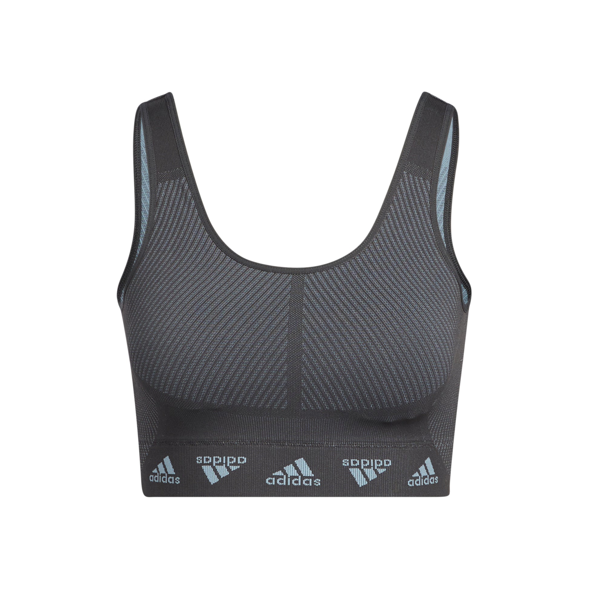 adidas Aeroknit Sport-bh Dames - donkergrijs