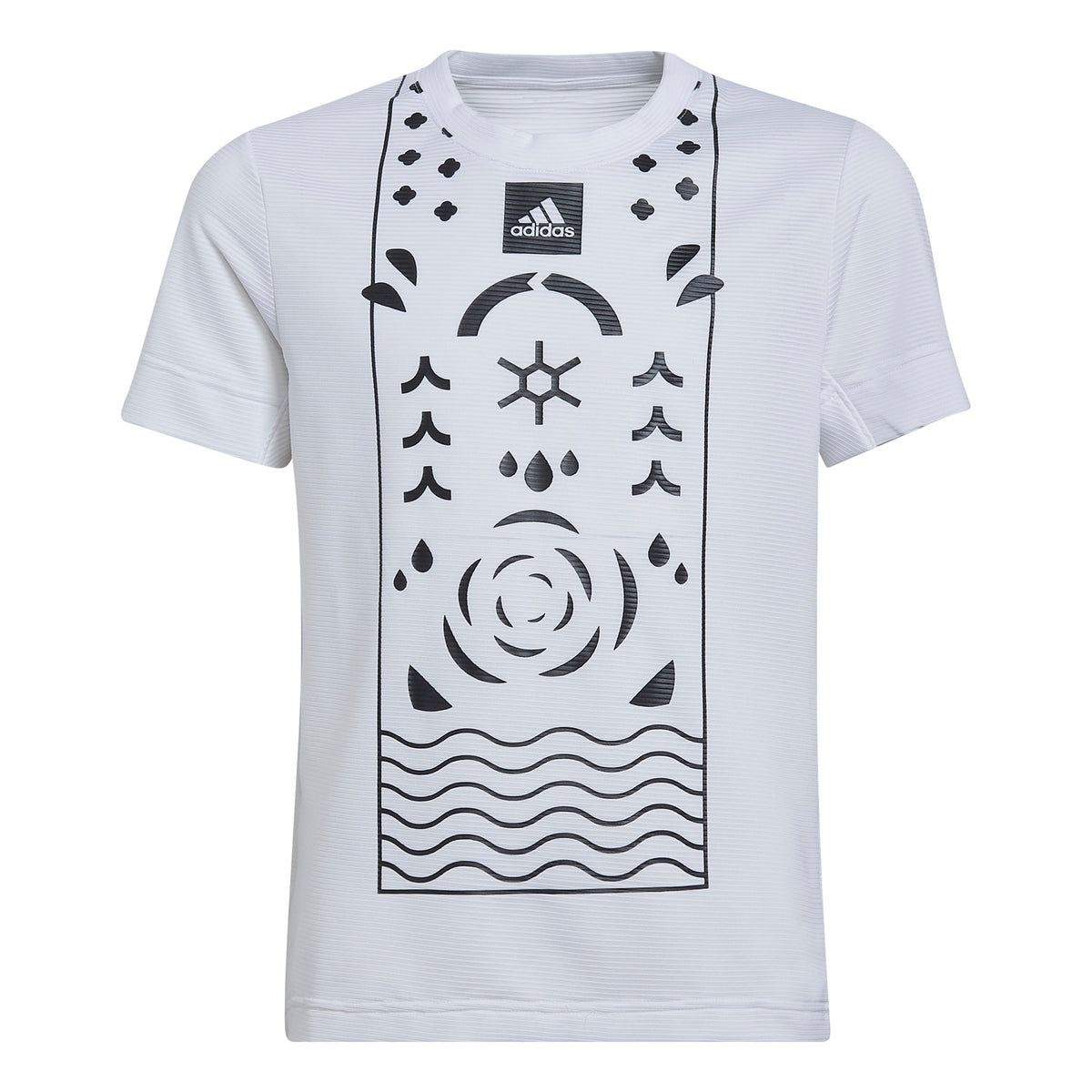 adidas Q2 T-shirt Jongens - wit, zwart