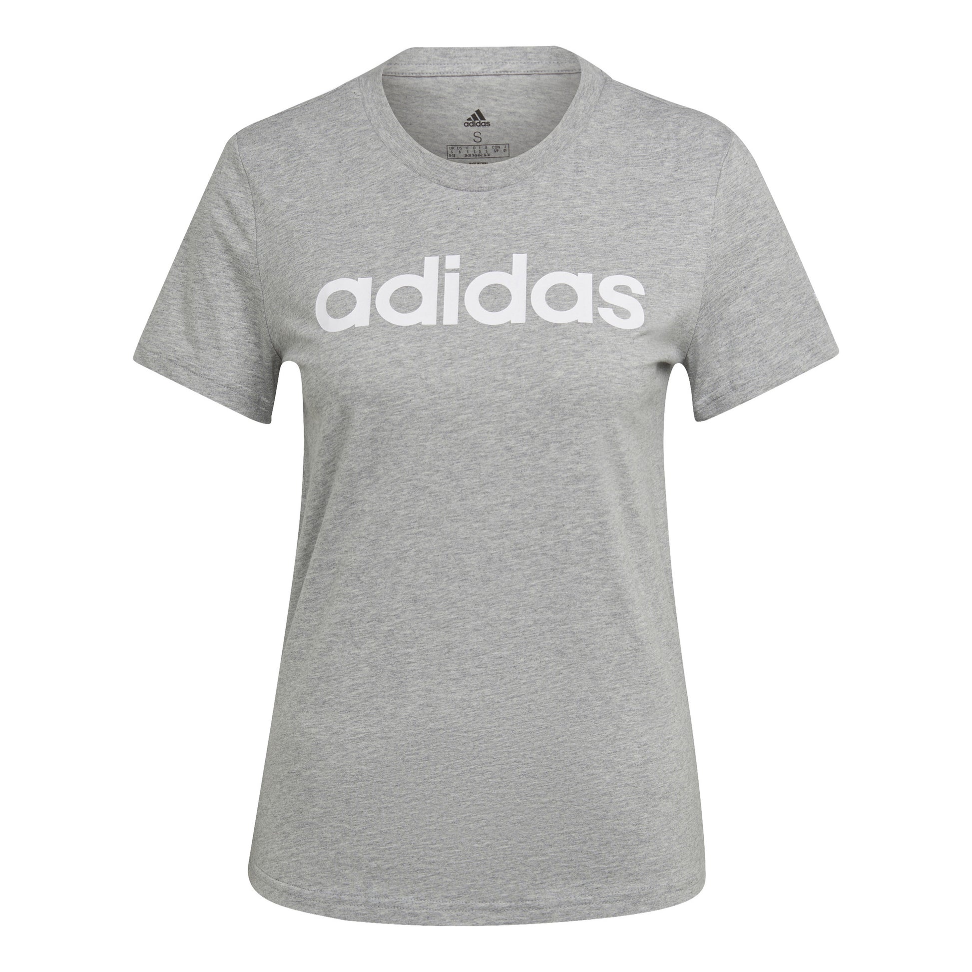 adidas Linear T-shirt Dames-Grijs