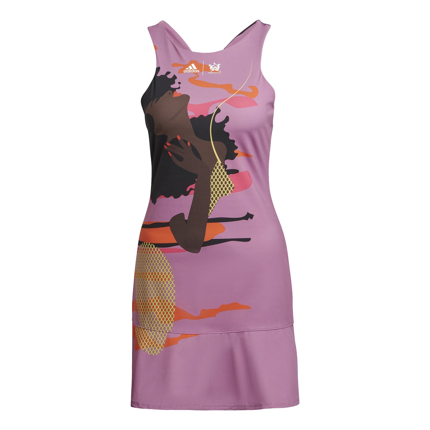 adidas New York Y Jurk Dames-Mauve,Veelkleurig