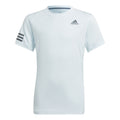 Club 3 Stripes T-shirt Jongens - lichtblauw,