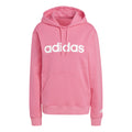 Linear French Terry Sweater met capuchon Dames - pink, wit