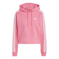 Future Icon 3 Stripes Full-Zip Sweater met capuchon Dames - roze, wit