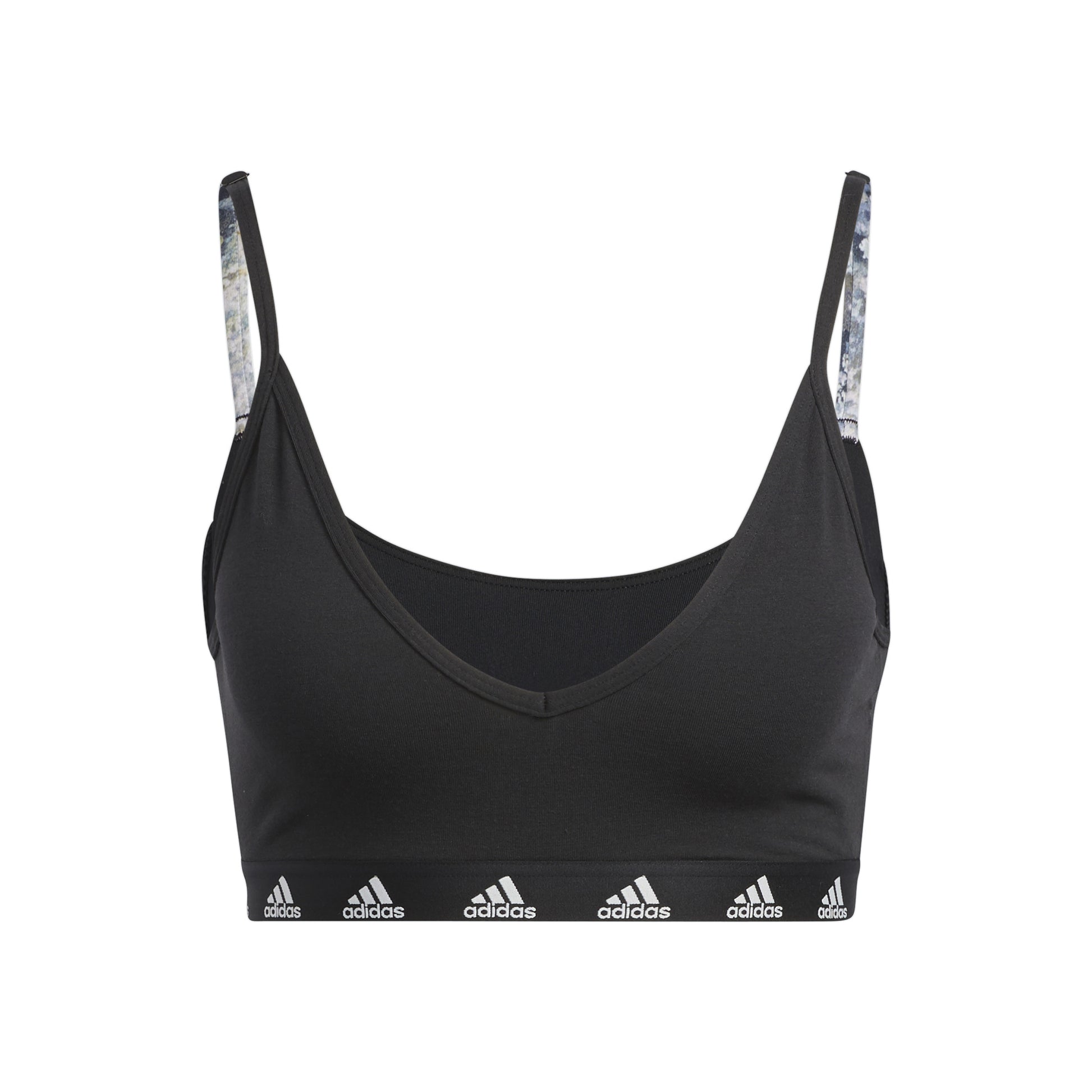 adidas Purebare Light Support Sport-bh Dames - zwart, wit
