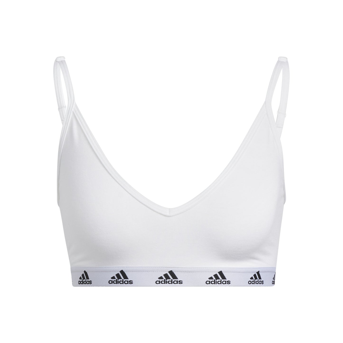 adidas Purebare Light Support Sport-bh Dames - wit, zwart