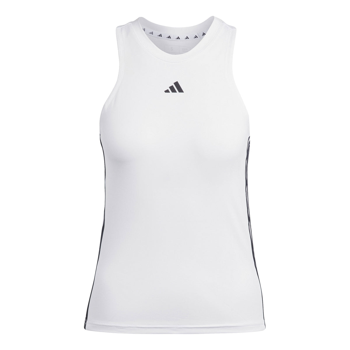 adidas AEROREADY Train Regular 3-Stripes Tanktop Dames - wit, zwart