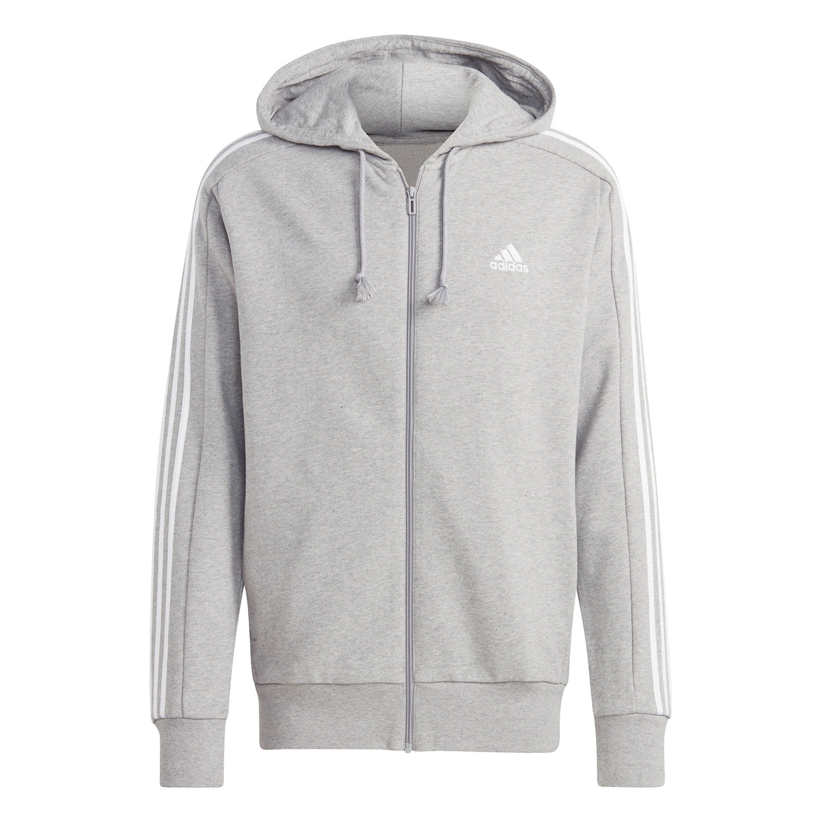 adidas 3Stripes Sportjas Heren - lichtgrijs, wit