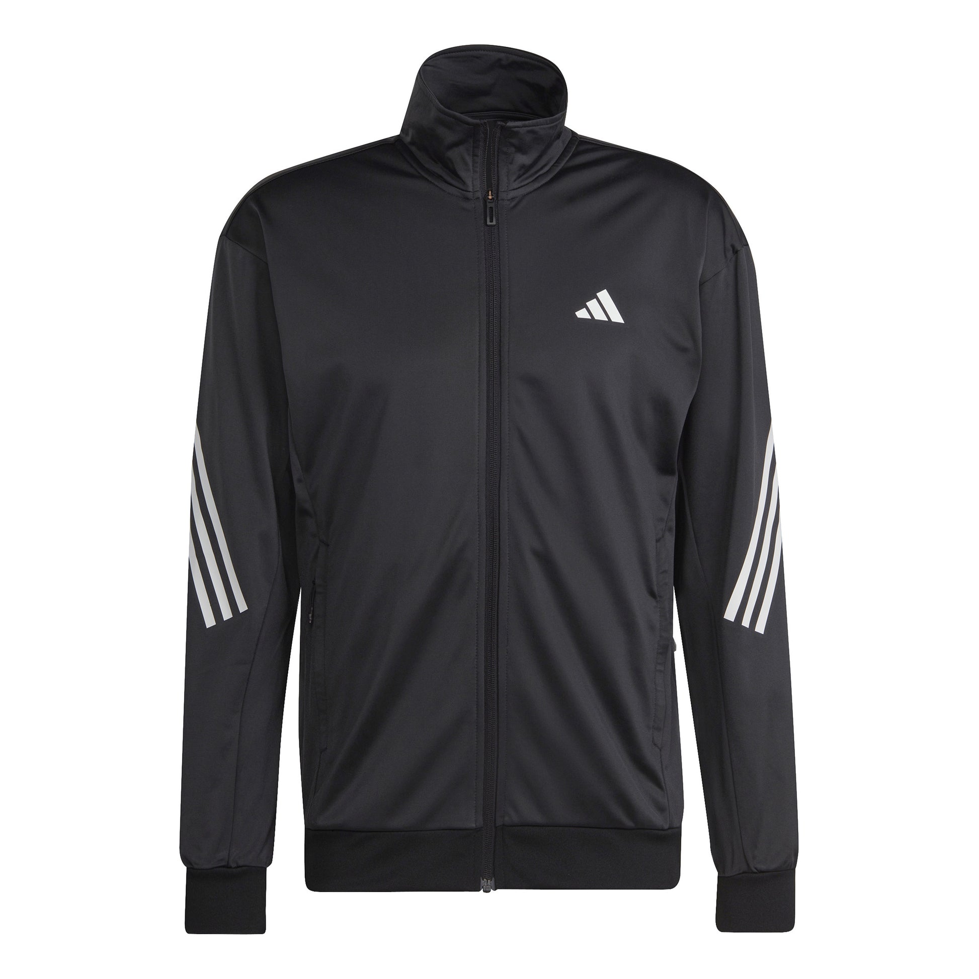 adidas 3Stripes Knit Trainingsjack Heren - zwart, wit