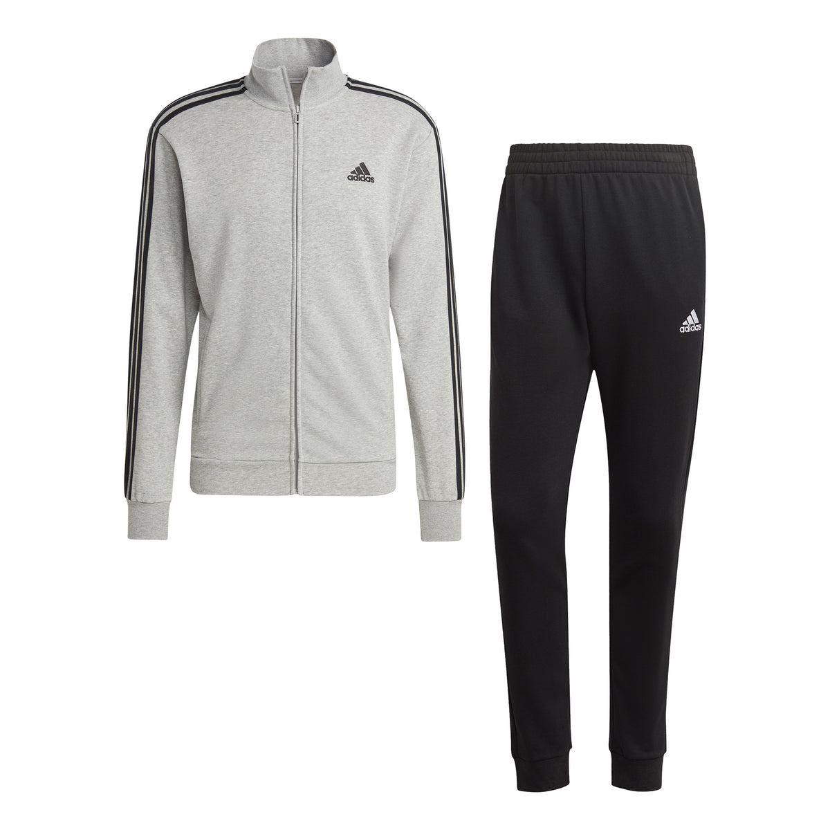 adidas 3Stripes Trainingspak Heren - grijs, zwart