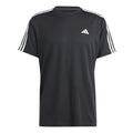 Essentials Train 3-Stripes Training T-shirt Heren-Zwart,Wit