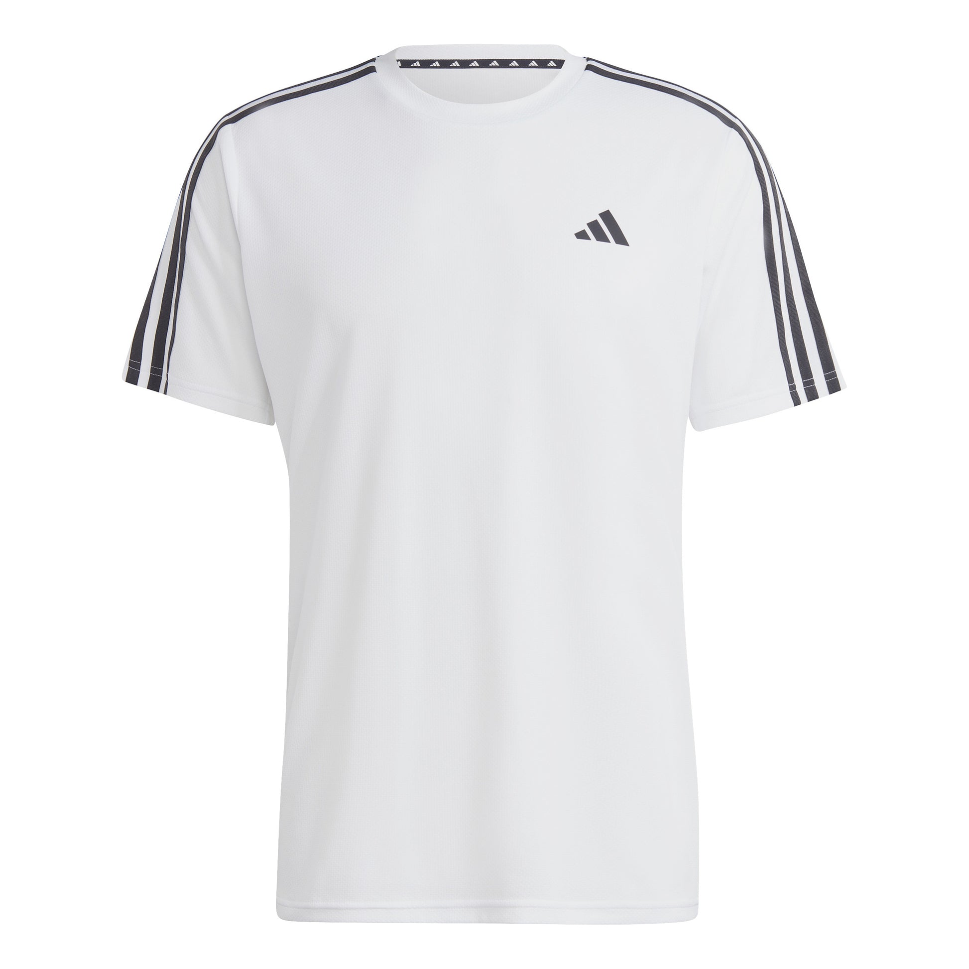 adidas Essentials Train 3-Stripes Training T-shirt Heren-Wit,Zwart