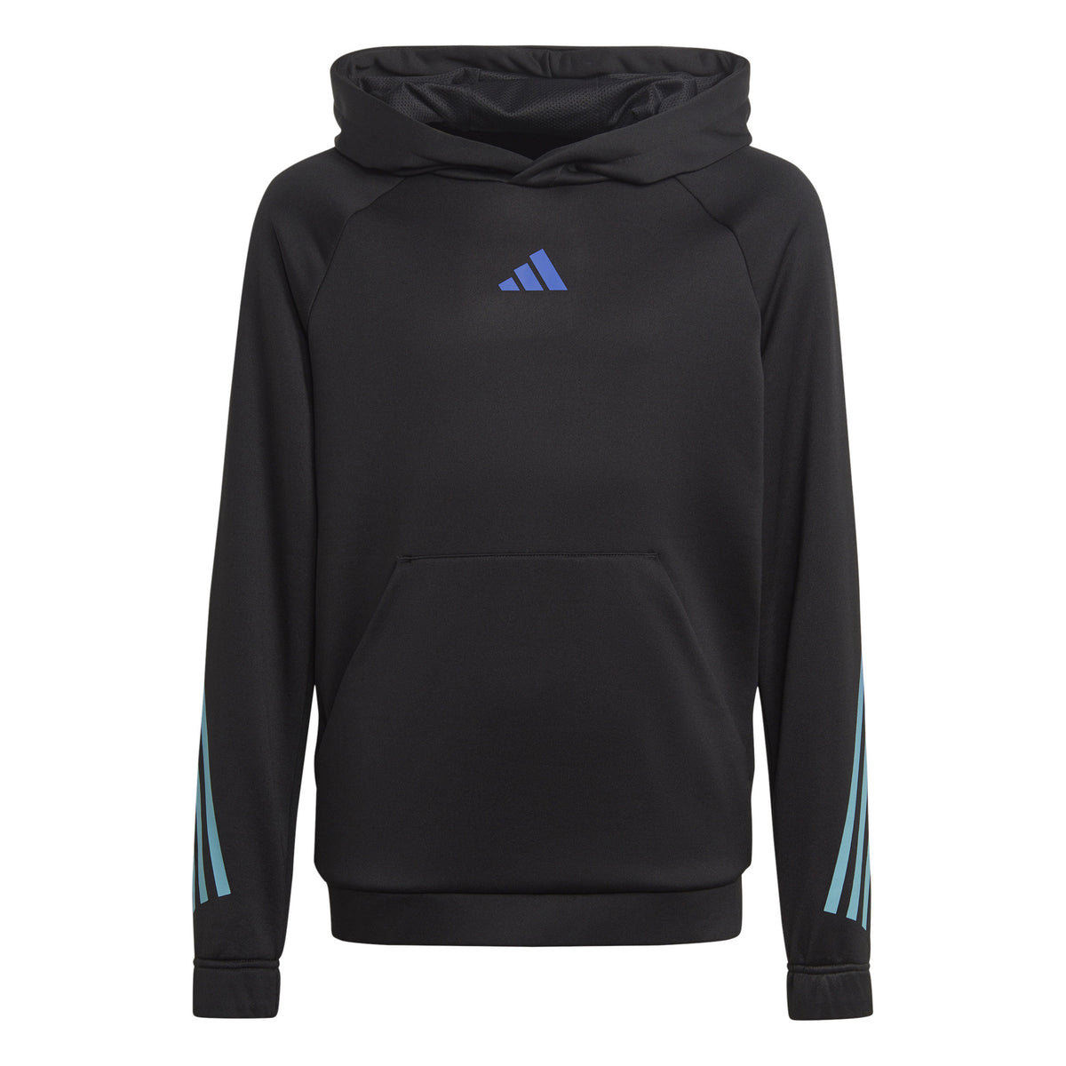 adidas Train Icons AEROREADY 3-Stripes Sweater met capuchon Jongens - zwart, blauw