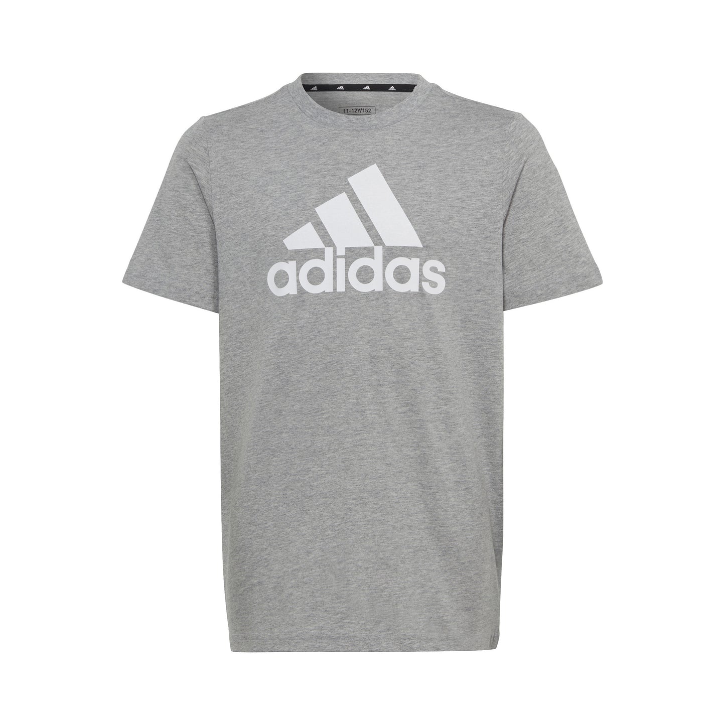 adidas Big Logo T-shirt Jongens - lichtgrijs, wit