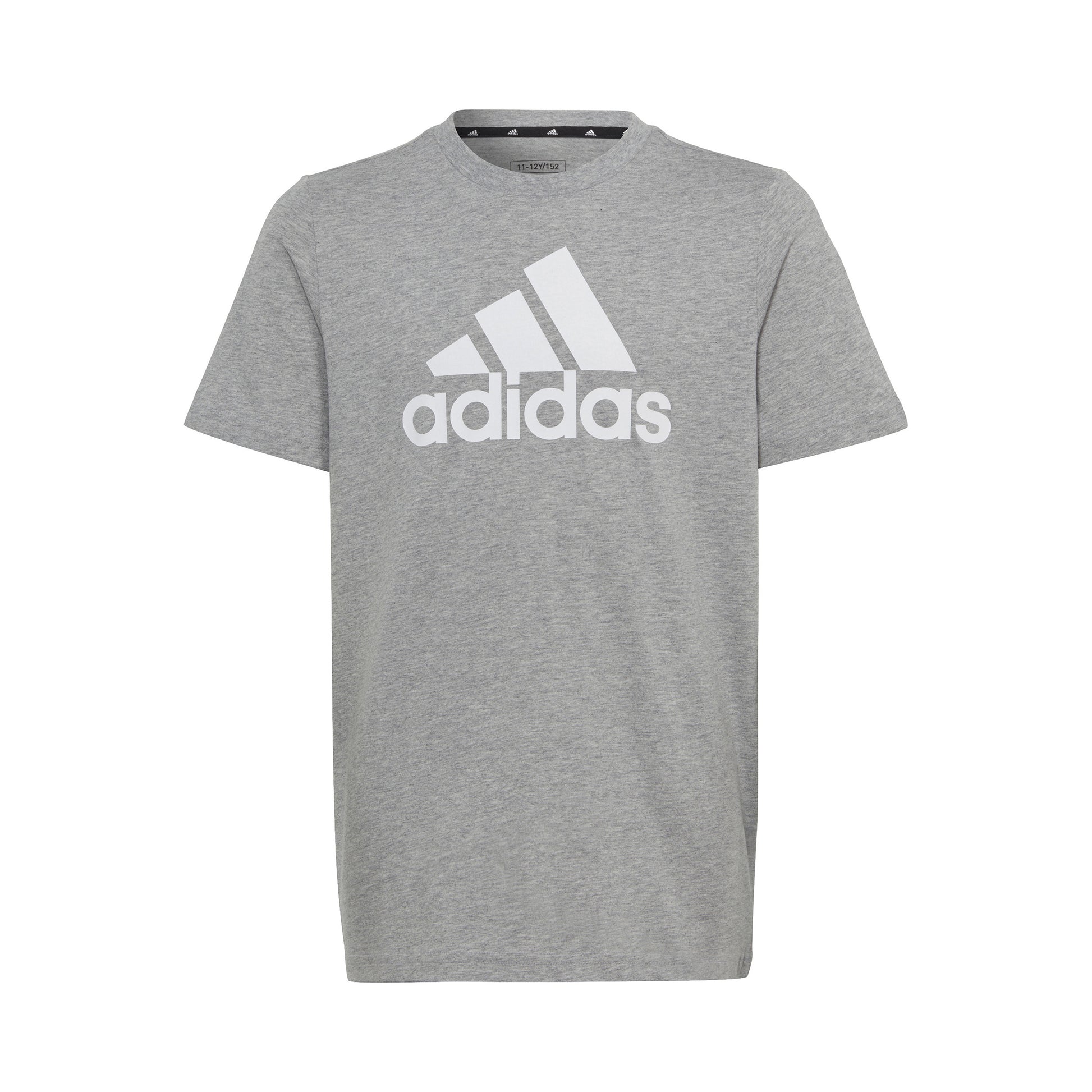 adidas Big Logo T-shirt Jongens - lichtgrijs, wit