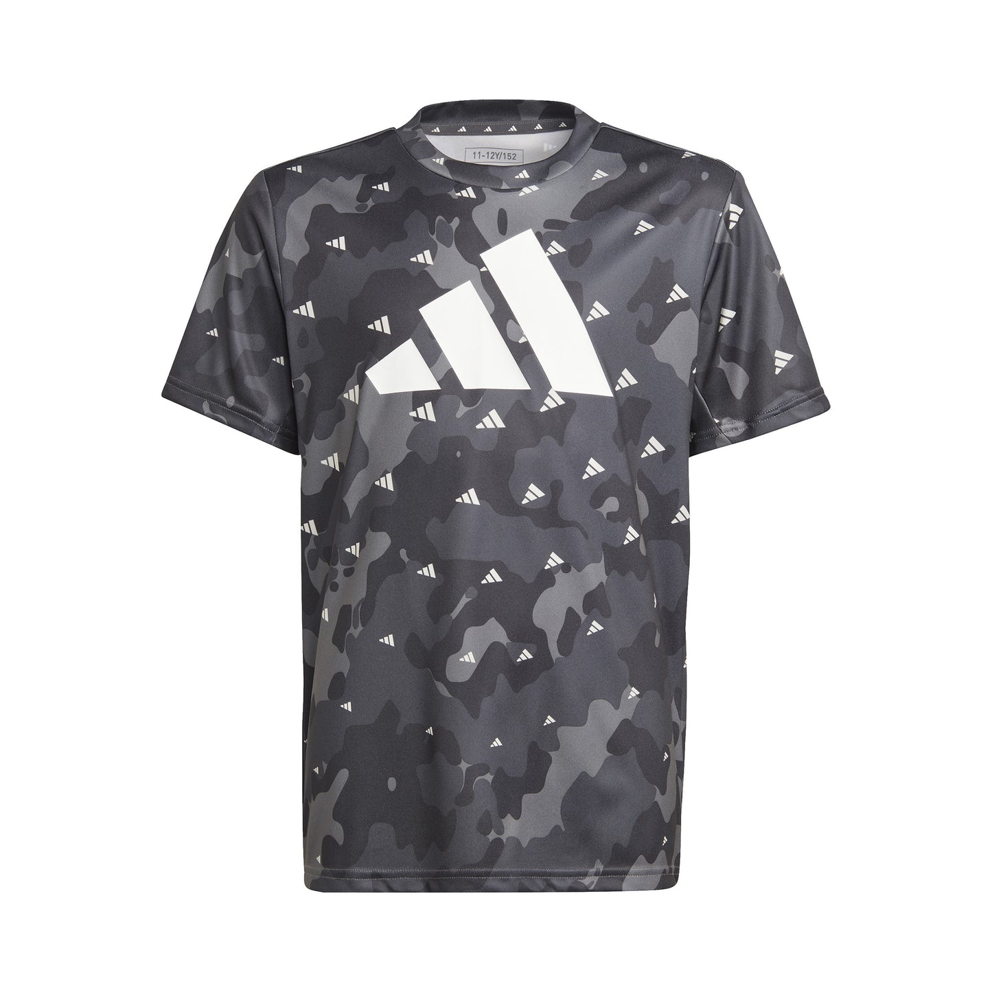 adidas Seasonal Aeroready All Over Print T-shirt Jongens - donkergrijs, wit