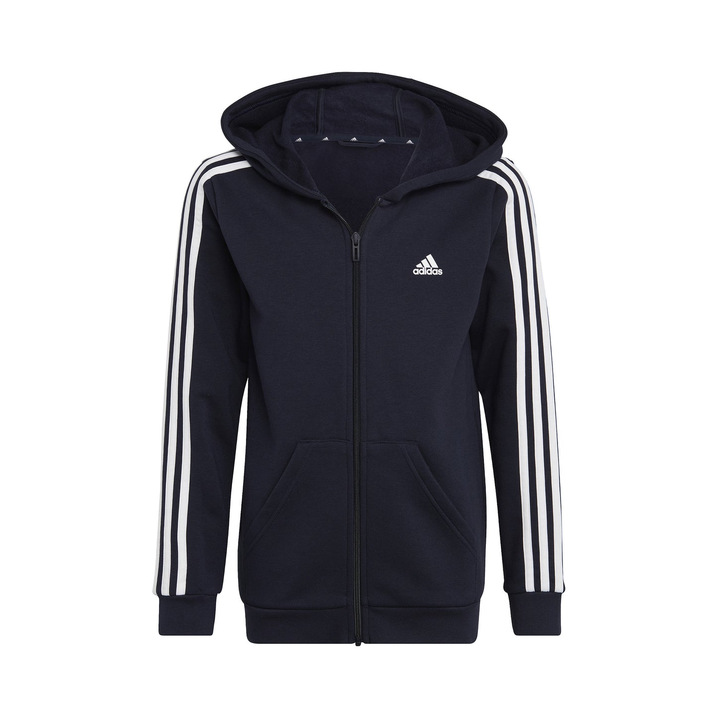 adidas 3Stripes Full-Zip Sportjas Jongens - donkerblauw, wit