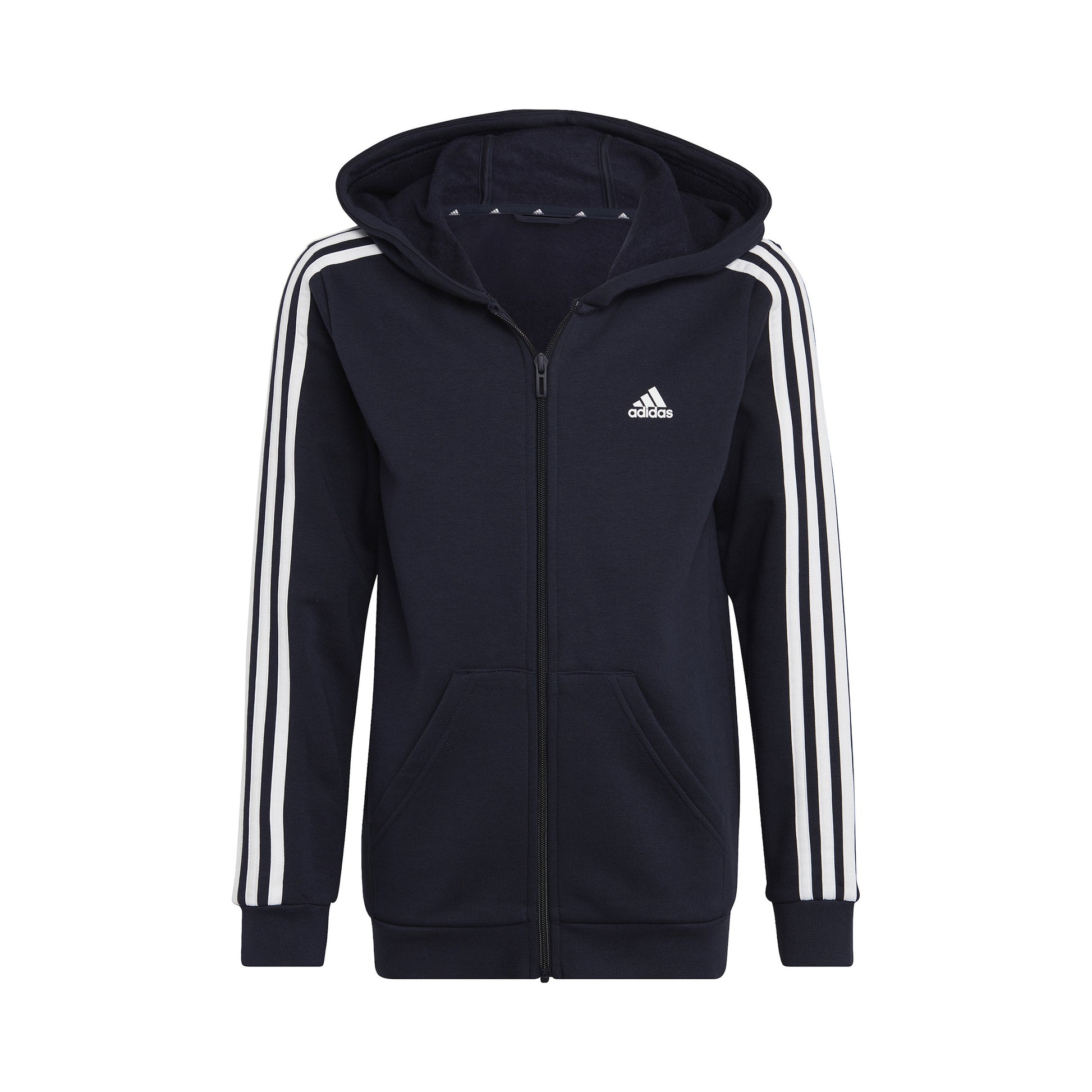 adidas 3Stripes Full-Zip Sportjas Jongens - donkerblauw, wit