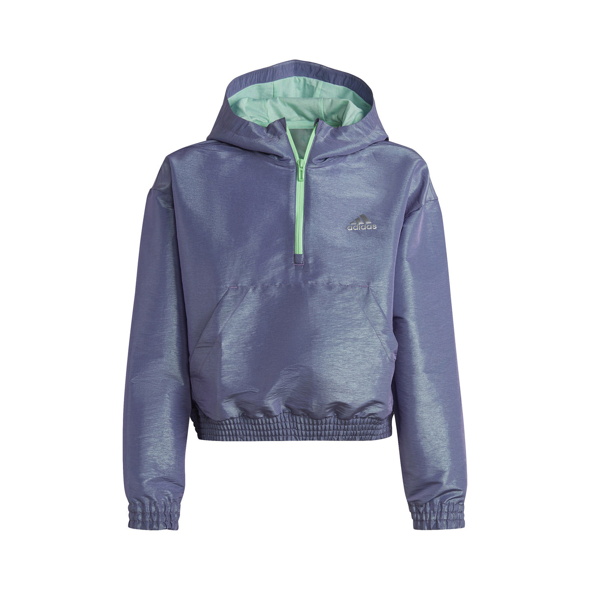 adidas Dance Loose Fit Woven Half-Zip Hooded Trainingsjack Meisjes - paars, mint